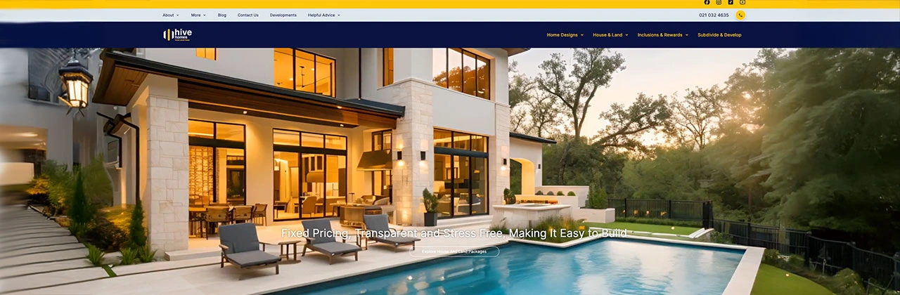 HiveHomes website project image